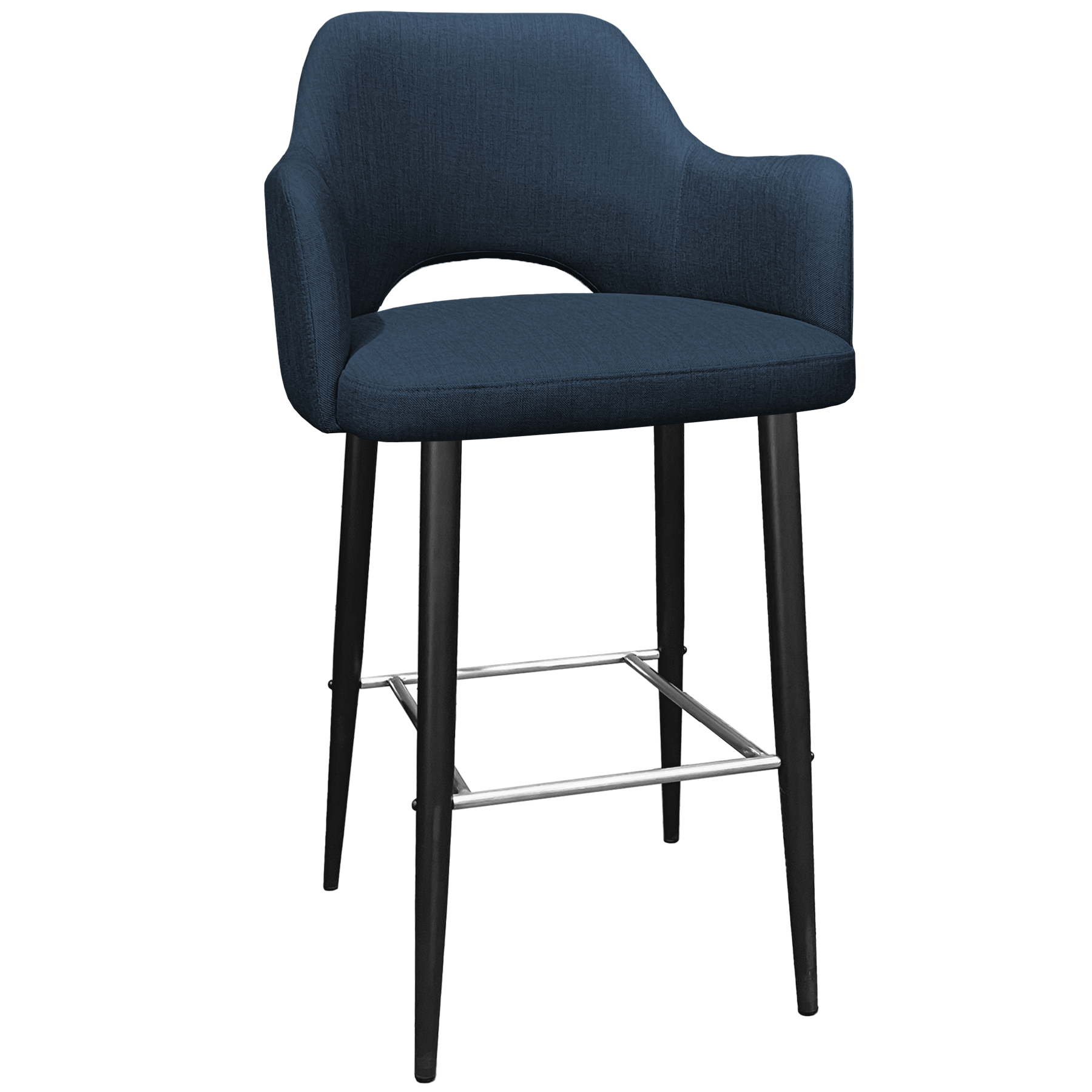 Bella Armchair Bar Stool Black Legs 76cm | Apex