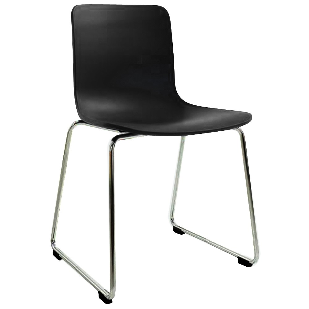 Skylar Poly Chair Chrome Sled Legs | Apex