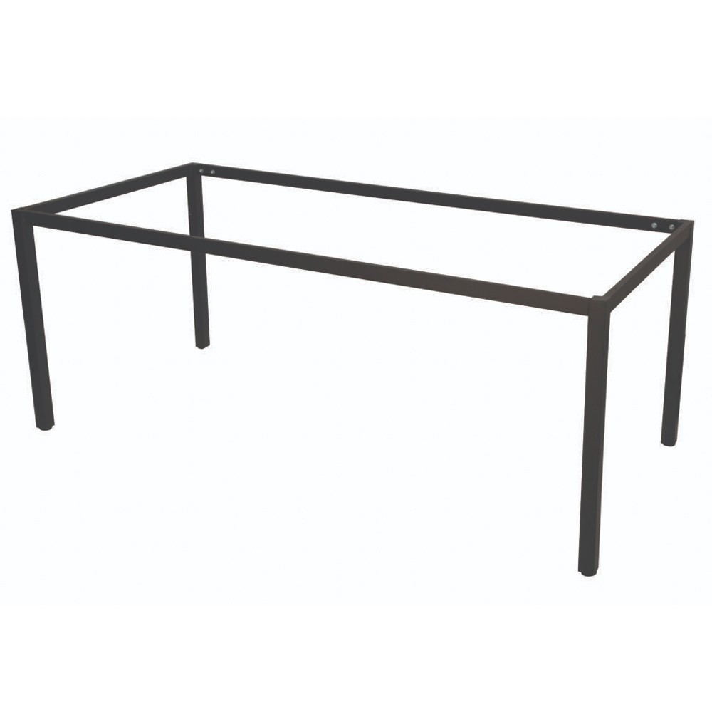 Black metal store table frame