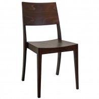Ava Stackable European Dining Chair A-0955 - Walnut - Only 2 Available