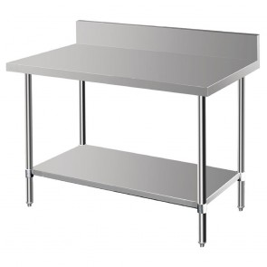 DA340 Vogue Premium 304 Stainless Steel Table with Upstand - 1500x600x900mm