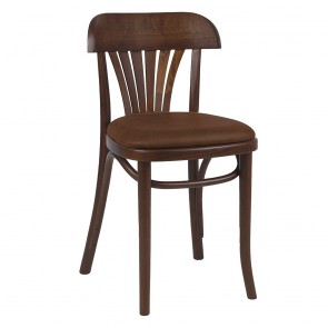 Fan Back Bentwood Chair Upholstered A-165 UPH