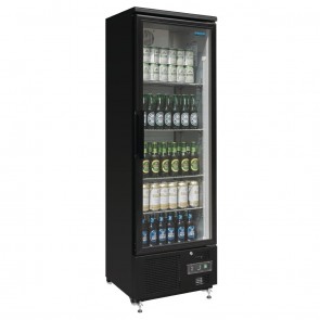 GJ447-A Polar G-Series Upright Back Bar Cooler with Hinged Door 307 Litre